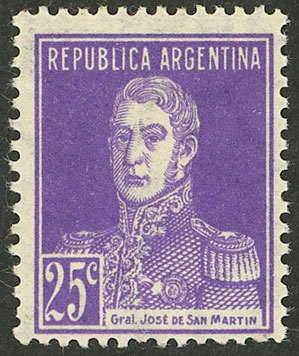 Lot 277 - Argentina general issues -  Guillermo Jalil - Philatino Auction # 2621 ARGENTINA: General auction with very low starts!