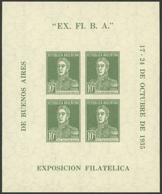 Lot 818 - Argentina souvenir sheets -  Guillermo Jalil - Philatino Auction # 2621 ARGENTINA: General auction with very low starts!