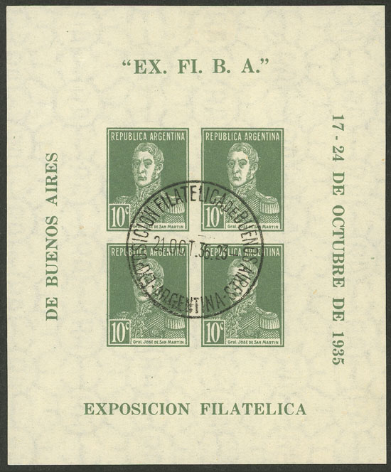 Lot 820 - Argentina souvenir sheets -  Guillermo Jalil - Philatino Auction # 2621 ARGENTINA: General auction with very low starts!