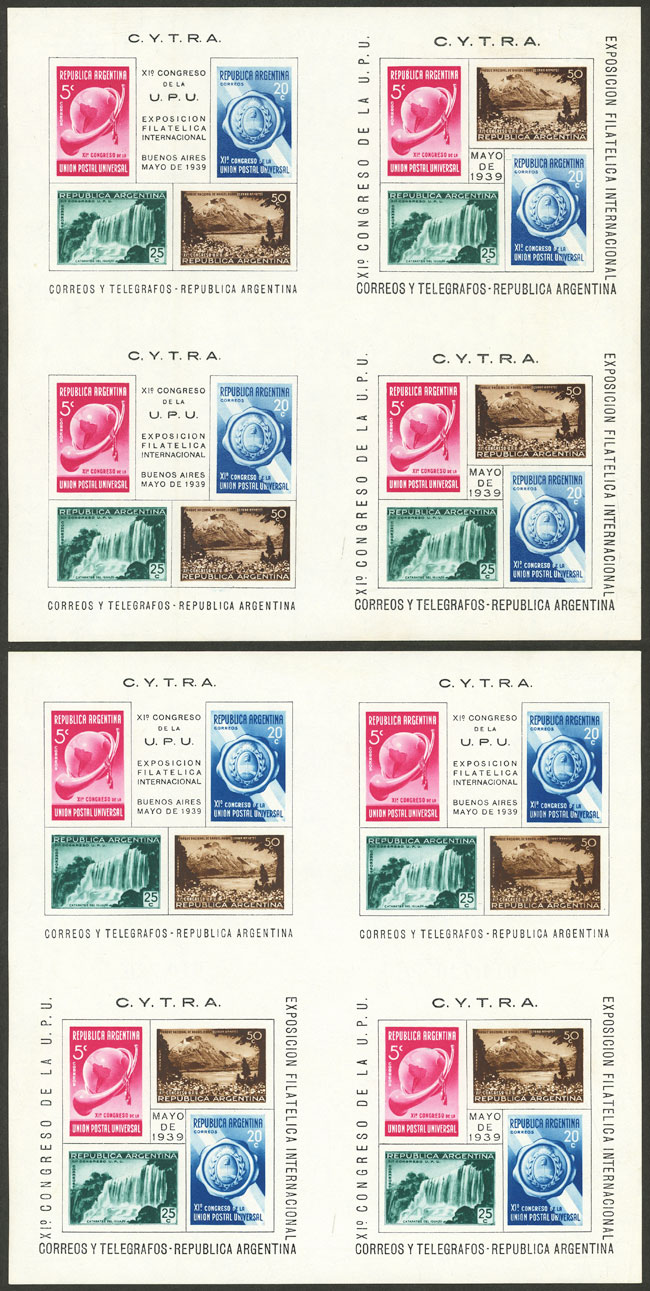Lot 824 - Argentina souvenir sheets -  Guillermo Jalil - Philatino Auction # 2621 ARGENTINA: General auction with very low starts!