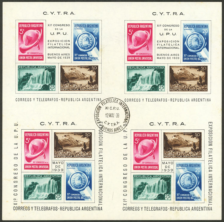 Lot 825 - Argentina souvenir sheets -  Guillermo Jalil - Philatino Auction # 2621 ARGENTINA: General auction with very low starts!