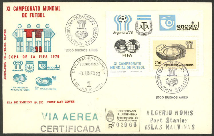 Lot 1037 - Argentina postal history -  Guillermo Jalil - Philatino Auction # 2621 ARGENTINA: General auction with very low starts!