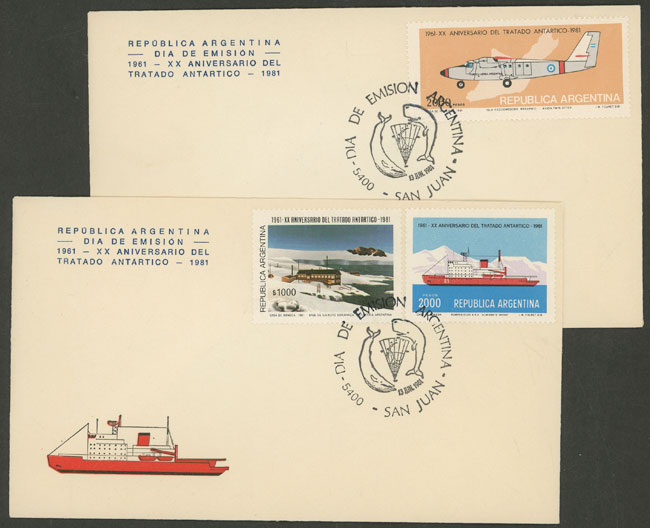 Lot 682 - Argentina general issues -  Guillermo Jalil - Philatino Auction # 2621 ARGENTINA: General auction with very low starts!