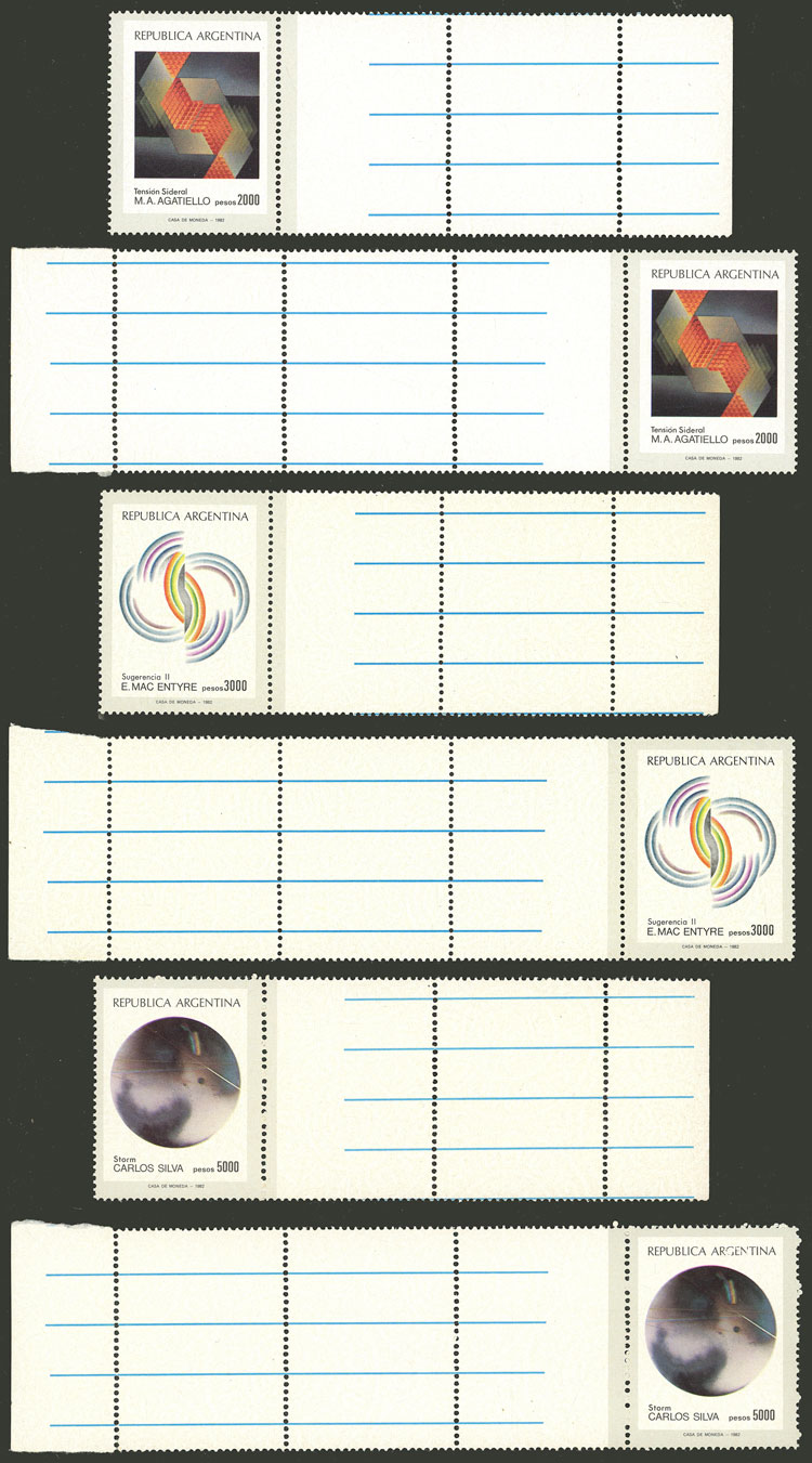 Lot 701 - Argentina general issues -  Guillermo Jalil - Philatino Auction # 2621 ARGENTINA: General auction with very low starts!