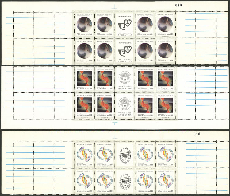 Lot 702 - Argentina general issues -  Guillermo Jalil - Philatino Auction # 2621 ARGENTINA: General auction with very low starts!