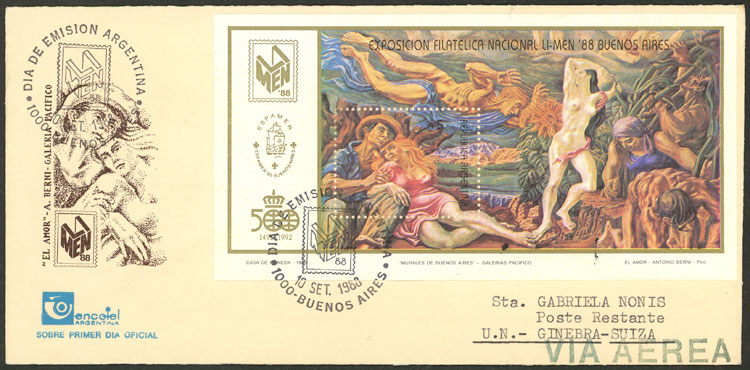 Lot 1045 - Argentina postal history -  Guillermo Jalil - Philatino Auction # 2621 ARGENTINA: General auction with very low starts!