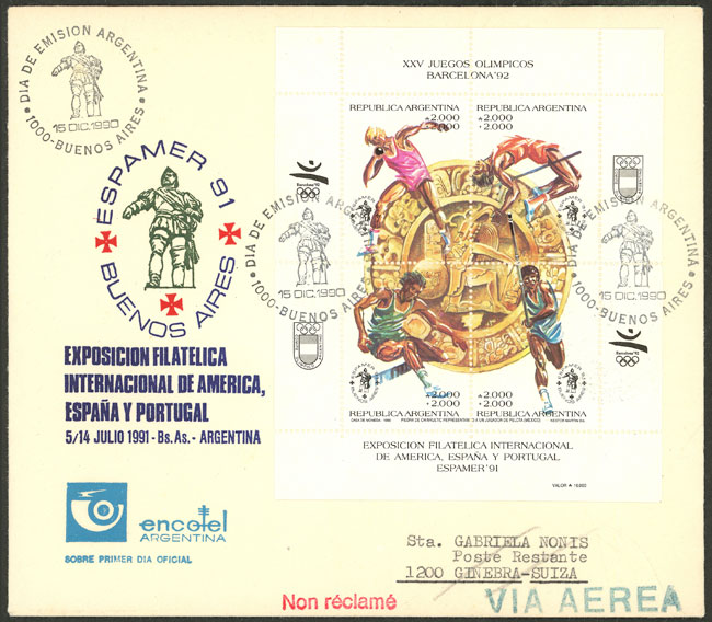 Lot 1049 - Argentina postal history -  Guillermo Jalil - Philatino Auction # 2621 ARGENTINA: General auction with very low starts!