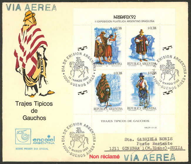 Lot 1052 - Argentina postal history -  Guillermo Jalil - Philatino Auction # 2621 ARGENTINA: General auction with very low starts!