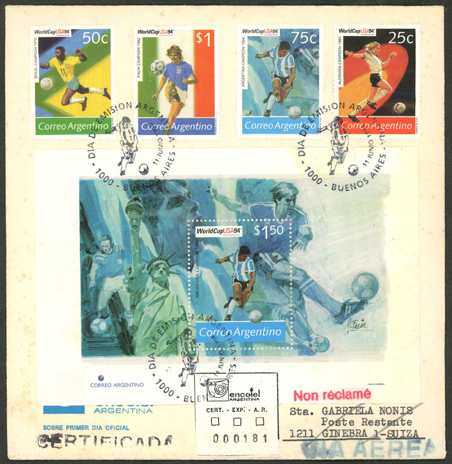 Lot 1055 - Argentina postal history -  Guillermo Jalil - Philatino Auction # 2621 ARGENTINA: General auction with very low starts!