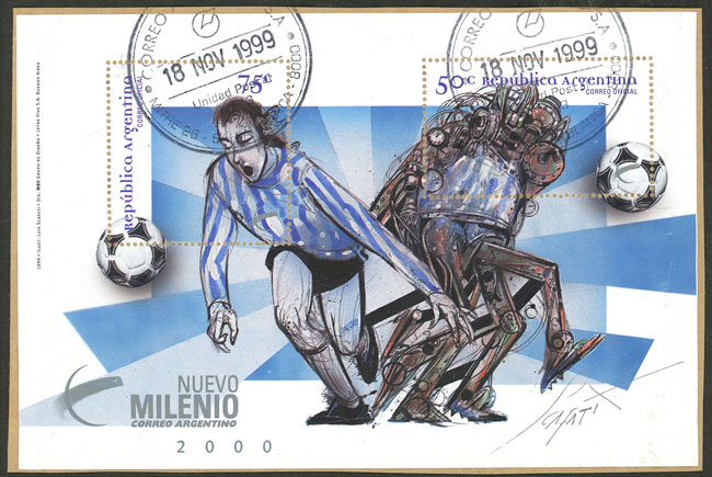Lot 856 - Argentina souvenir sheets -  Guillermo Jalil - Philatino Auction # 2621 ARGENTINA: General auction with very low starts!