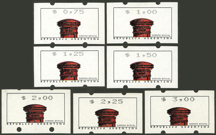 Lot 935 - Argentina variable value stamps -  Guillermo Jalil - Philatino Auction # 2621 ARGENTINA: General auction with very low starts!