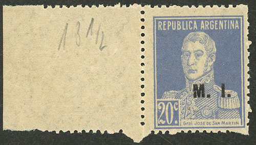 Lot 903 - Argentina official stamps -  Guillermo Jalil - Philatino Auction # 2621 ARGENTINA: General auction with very low starts!