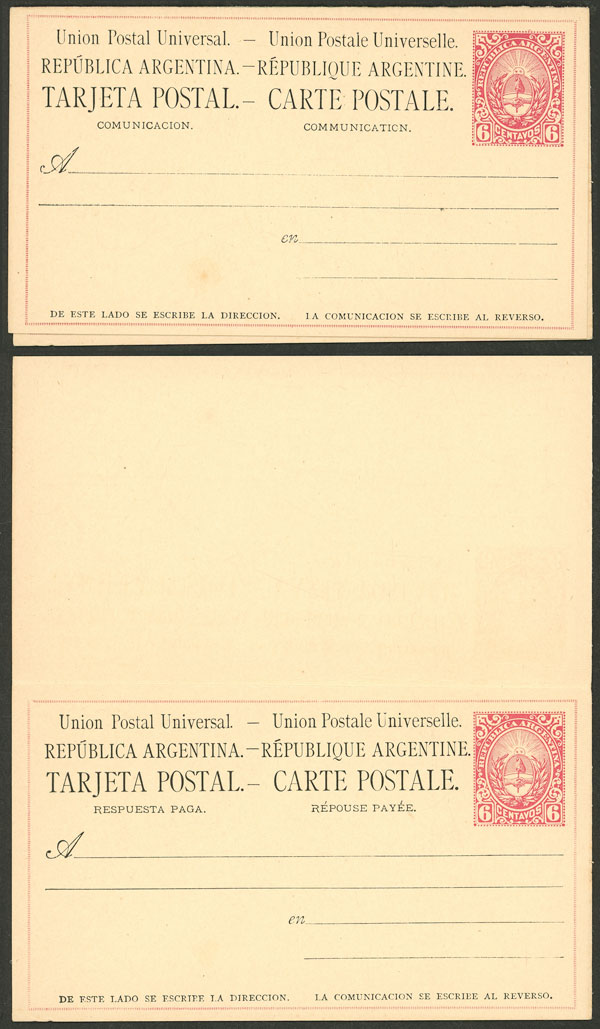 Lot 963 - Argentina Postal stationery -  Guillermo Jalil - Philatino Auction # 2621 ARGENTINA: General auction with very low starts!