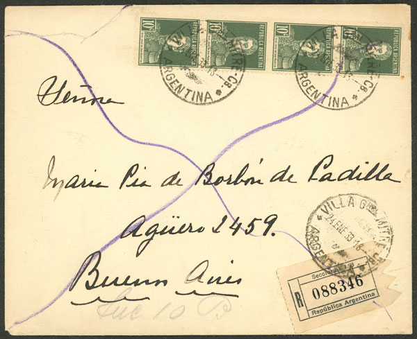 Lot 994 - Argentina postal history -  Guillermo Jalil - Philatino Auction # 2621 ARGENTINA: General auction with very low starts!