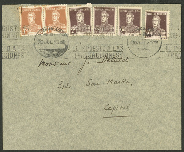 Lot 995 - Argentina postal history -  Guillermo Jalil - Philatino Auction # 2621 ARGENTINA: General auction with very low starts!