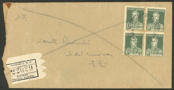Lot 991 - Argentina postal history -  Guillermo Jalil - Philatino Auction # 2621 ARGENTINA: General auction with very low starts!