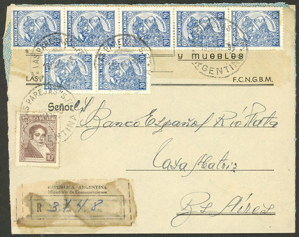 Lot 1004 - Argentina postal history -  Guillermo Jalil - Philatino Auction # 2621 ARGENTINA: General auction with very low starts!