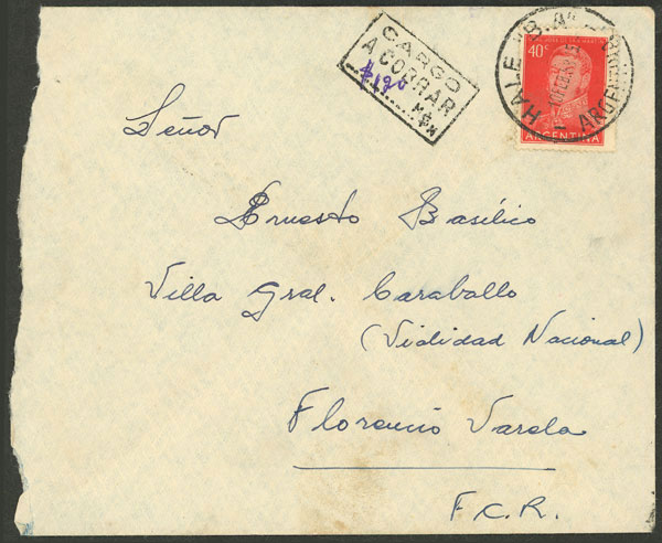Lot 1014 - Argentina postal history -  Guillermo Jalil - Philatino Auction # 2621 ARGENTINA: General auction with very low starts!
