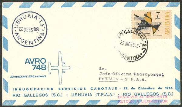 Lot 1023 - Argentina postal history -  Guillermo Jalil - Philatino Auction # 2621 ARGENTINA: General auction with very low starts!