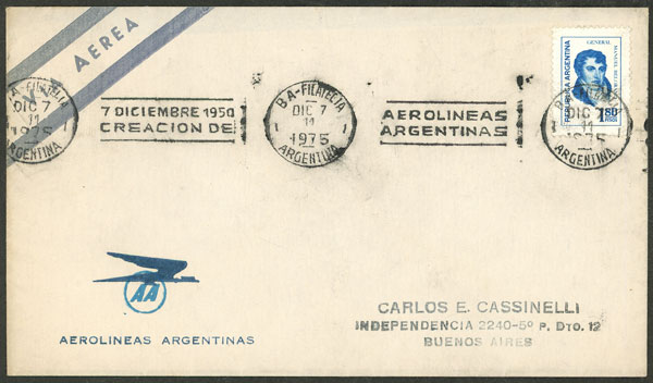 Lot 1034 - Argentina postal history -  Guillermo Jalil - Philatino Auction # 2621 ARGENTINA: General auction with very low starts!