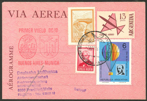 Lot 1035 - Argentina postal history -  Guillermo Jalil - Philatino Auction # 2621 ARGENTINA: General auction with very low starts!
