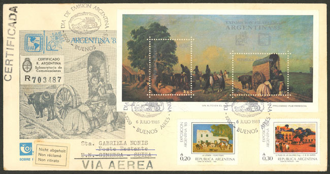 Lot 1041 - Argentina postal history -  Guillermo Jalil - Philatino Auction # 2621 ARGENTINA: General auction with very low starts!