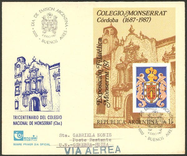 Lot 1043 - Argentina postal history -  Guillermo Jalil - Philatino Auction # 2621 ARGENTINA: General auction with very low starts!
