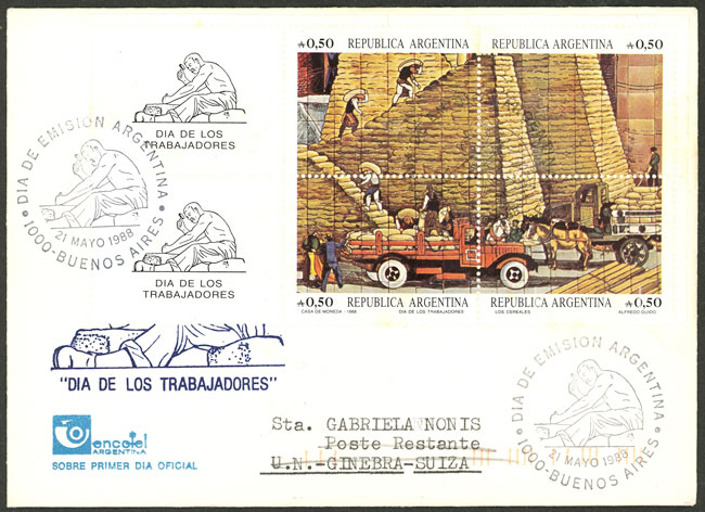 Lot 1044 - Argentina postal history -  Guillermo Jalil - Philatino Auction # 2621 ARGENTINA: General auction with very low starts!