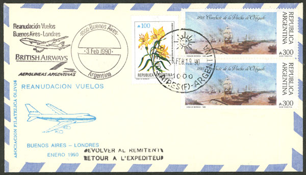 Lot 1048 - Argentina postal history -  Guillermo Jalil - Philatino Auction # 2621 ARGENTINA: General auction with very low starts!