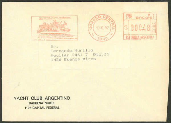 Lot 1053 - Argentina postal history -  Guillermo Jalil - Philatino Auction # 2621 ARGENTINA: General auction with very low starts!