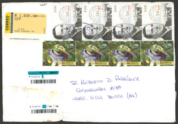 Lot 1061 - Argentina postal history -  Guillermo Jalil - Philatino Auction # 2621 ARGENTINA: General auction with very low starts!