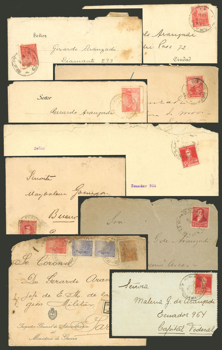 Lot 982 - Argentina postal history -  Guillermo Jalil - Philatino Auction # 2621 ARGENTINA: General auction with very low starts!