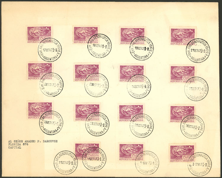 Lot 1013 - Argentina postal history -  Guillermo Jalil - Philatino Auction # 2621 ARGENTINA: General auction with very low starts!
