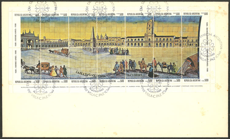 Lot 842 - Argentina souvenir sheets -  Guillermo Jalil - Philatino Auction # 2621 ARGENTINA: General auction with very low starts!