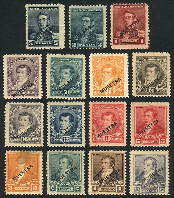 Lot 173 - Argentina general issues -  Guillermo Jalil - Philatino Auction # 2621 ARGENTINA: General auction with very low starts!
