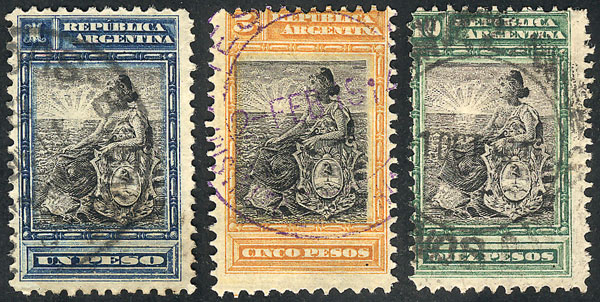 Lot 195 - Argentina general issues -  Guillermo Jalil - Philatino Auction # 2621 ARGENTINA: General auction with very low starts!