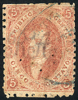 Lot 38 - Argentina rivadavias -  Guillermo Jalil - Philatino Auction # 2621 ARGENTINA: General auction with very low starts!