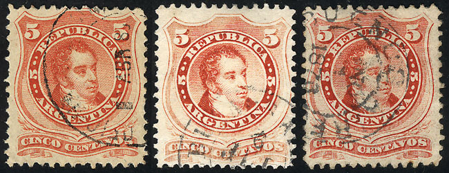 Lot 104 - Argentina general issues -  Guillermo Jalil - Philatino Auction # 2621 ARGENTINA: General auction with very low starts!