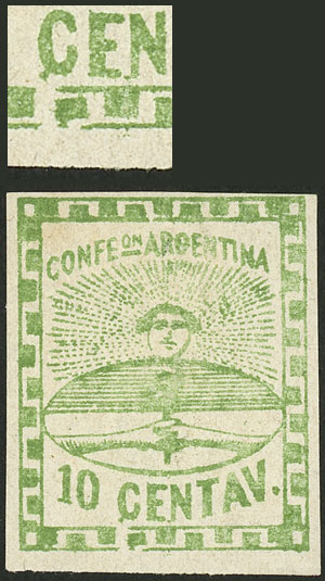 Lot 25 - Argentina confederation -  Guillermo Jalil - Philatino Auction # 2623 ARGENTINA: General auction with very low starts, including many rarities!