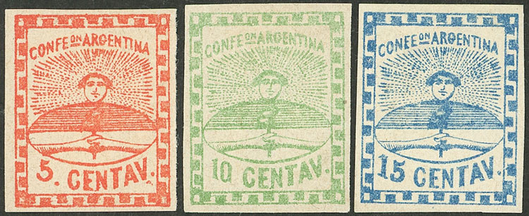 Lot 24 - Argentina confederation -  Guillermo Jalil - Philatino Auction # 2623 ARGENTINA: General auction with very low starts, including many rarities!