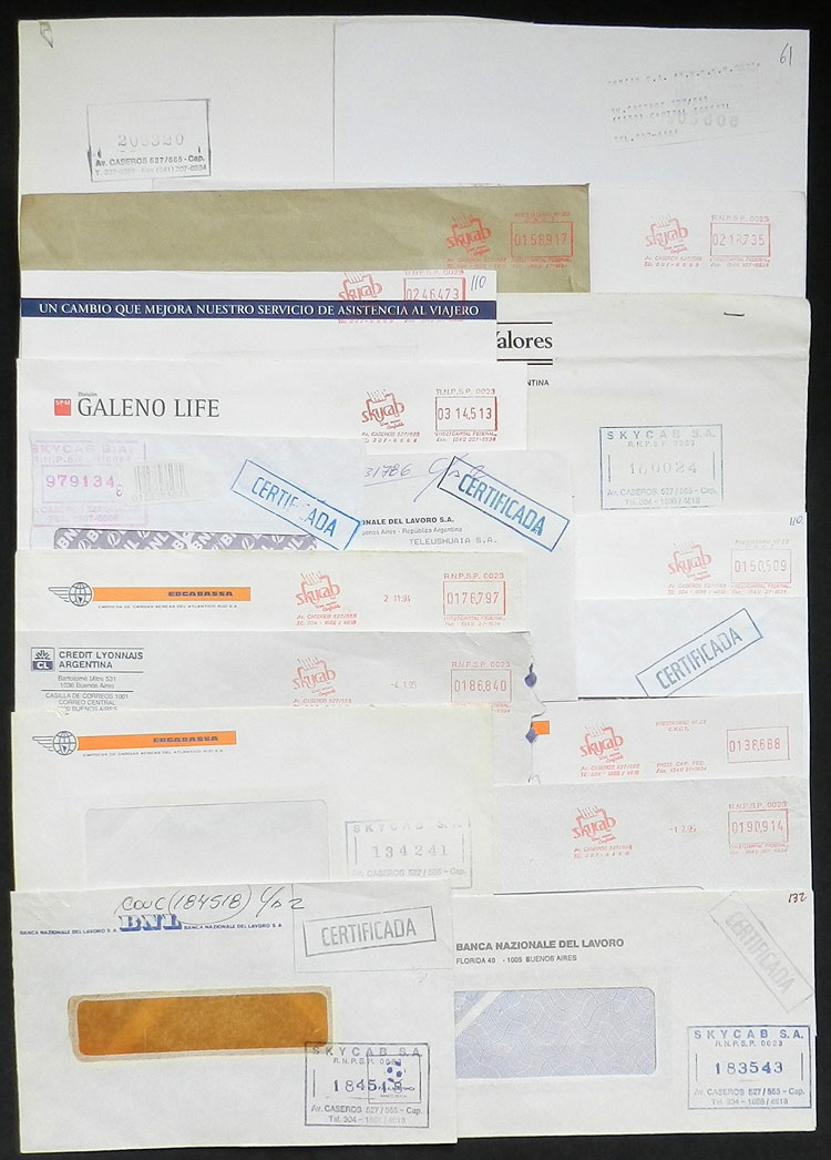 Lot 660 - Argentina private posts -  Guillermo Jalil - Philatino Auction # 2624 ARGENTINA: Spectacular auction with material from all periods, including many rarities!