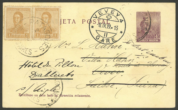 Lot 691 - Argentina postal history -  Guillermo Jalil - Philatino Auction # 2624 ARGENTINA: Spectacular auction with material from all periods, including many rarities!