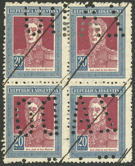Lot 139 - Argentina general issues -  Guillermo Jalil - Philatino Auction # 2624 ARGENTINA: Spectacular auction with material from all periods, including many rarities!