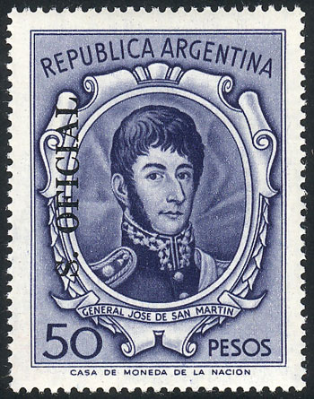 Lot 630 - Argentina official stamps - Guillermo Jalil - Philatino Auction # 2624 ARGENTINA: Spectacular auction with material from all periods, including many rarities! Lot 630 - Argentina official stamps - Guillermo Jalil - Philatino Auction # 2624 ARGENTINA: Spectacular auction with material from all periods, including many rarities!