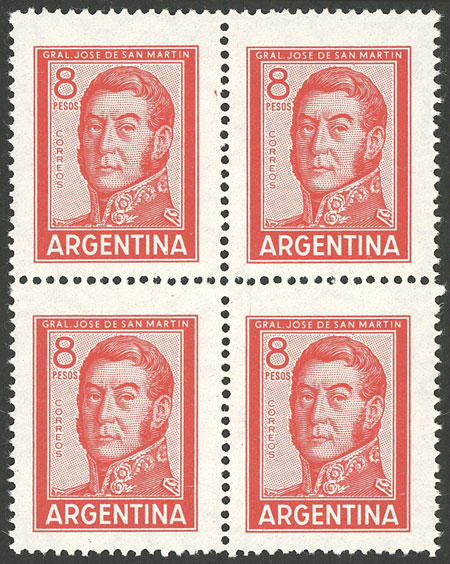 Lot 401 - Argentina general issues -  Guillermo Jalil - Philatino Auction # 2624 ARGENTINA: Spectacular auction with material from all periods, including many rarities!