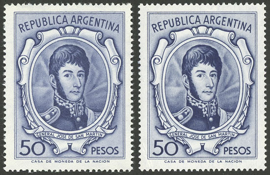 Lot 414 - Argentina general issues -  Guillermo Jalil - Philatino Auction # 2624 ARGENTINA: Spectacular auction with material from all periods, including many rarities!