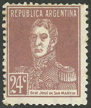 Lot 147 - Argentina general issues -  Guillermo Jalil - Philatino Auction # 2624 ARGENTINA: Spectacular auction with material from all periods, including many rarities!