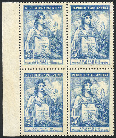 Lot 254 - Argentina general issues -  Guillermo Jalil - Philatino Auction # 2624 ARGENTINA: Spectacular auction with material from all periods, including many rarities!