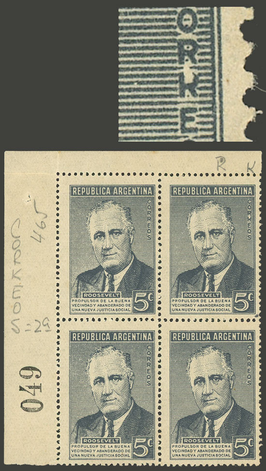 Lot 251 - Argentina general issues -  Guillermo Jalil - Philatino Auction # 2624 ARGENTINA: Spectacular auction with material from all periods, including many rarities!