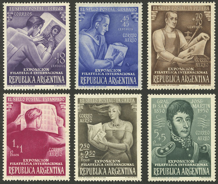 Lot 263 - Argentina general issues -  Guillermo Jalil - Philatino Auction # 2624 ARGENTINA: Spectacular auction with material from all periods, including many rarities!
